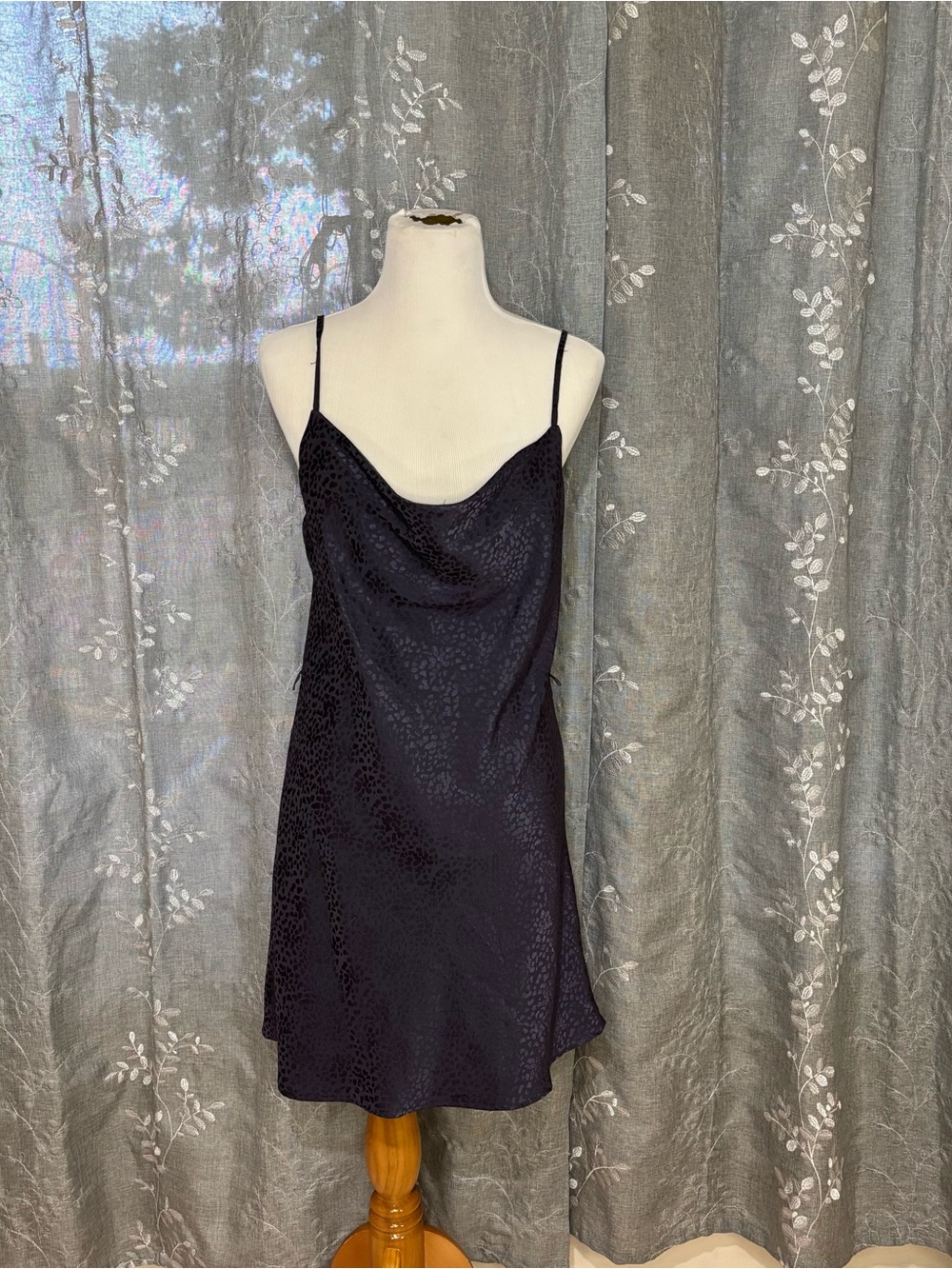 J for Justify  Satin Cowl Neck Mini Slip Dress